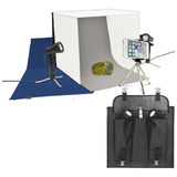 Caja D Luz Estudio Fotográfico 40 Cm Tripie Lamparas Fondos