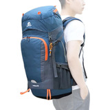 Mochila Impermeable Plegable De 65 Litros Para Acampar Y Sen