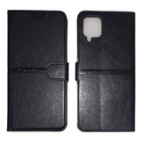 Kit Capa Capinha Carteira + 3d Vidro Compatível Samsung A12