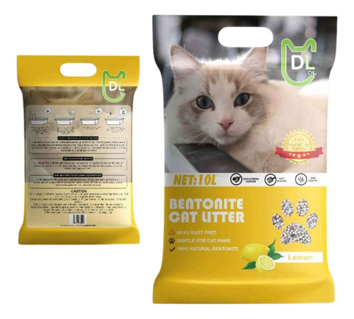 Arena Aglutinante Para Gatos Dr Little 24kg Aroma Limon 