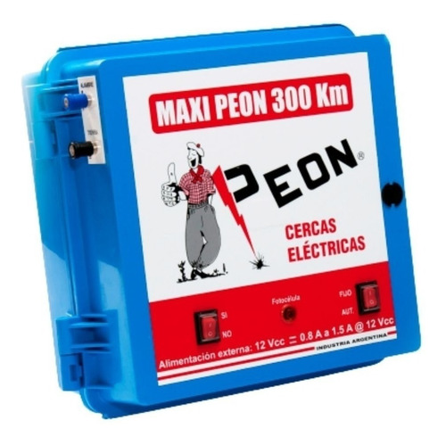 Boyero Electrificador 300 Km Batería Maxi Peón 12v