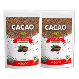 Cacao Nibs Orgánico 400g (2bolsas 200g) Vizana Nutrition