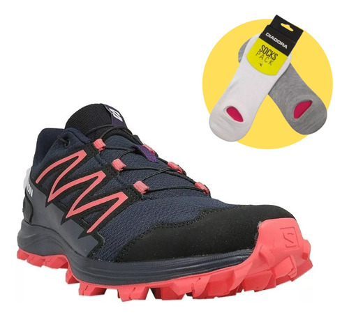 Zapatillas Salomón Mujer Wattara W  + Medias Cuo S Int