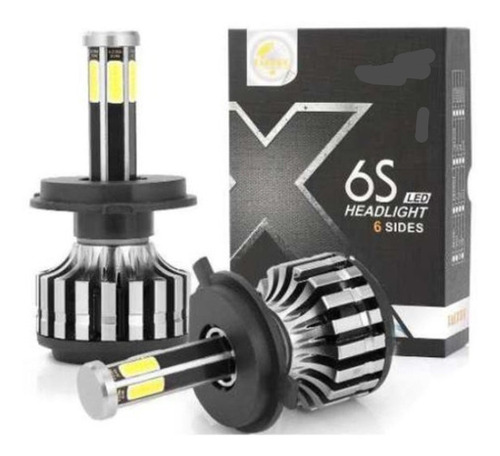 Luces Turbo Led Para Auto X6s 6 Caras 68000lm H7 Con Canbus