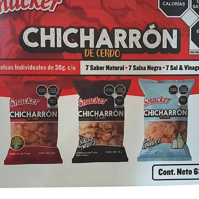Chicharrón De Cerdo Paquete Surtido Snacker 21 Pzas De 30g