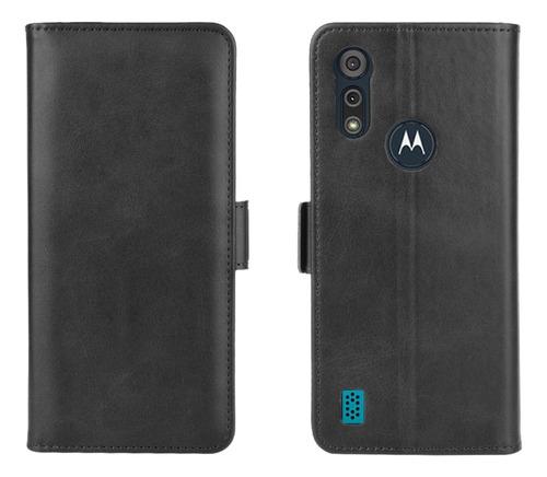 Funda De Piel Con Tapa Horizontal Para Motorola Moto E6s (20