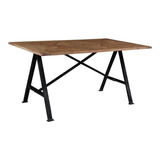 Mesa Comedor Vintage Madera Y Acero Eiffel By Promobel