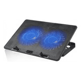 Base Suporte Apoio Cooler Notebook 10 A 15,6 Led Azul Usb Nbc-50 C3tech