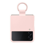 Samsung Silicone Cover With Ring Zflip4 Color Rosa