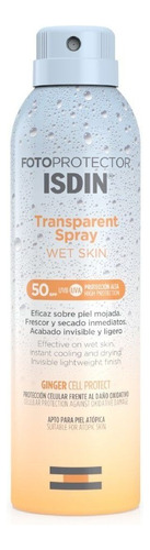 Protector Solar Isdin Wet Skin Transparent Spray Spf50 200ml