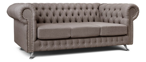 Sillon Chesterfield 3 Cuerpos Premium Similcuero Vip