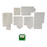Kit Com 2 Almofadas Feltro E 2 Chip Epson L8050 Compatível 