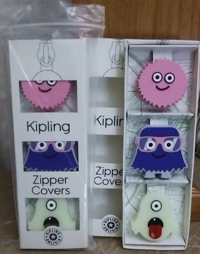 Kipling Cubre Cierres Para Bolsas (2cajas Con 3 Figuras C/u)