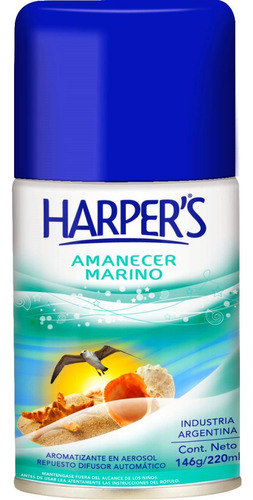 Aromatizador Harper's 220ml  A. Marino  Pack X 6 Unidades