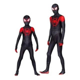 Traje For Spiderman Miles Morales Cosplay Adultos Halloween 1