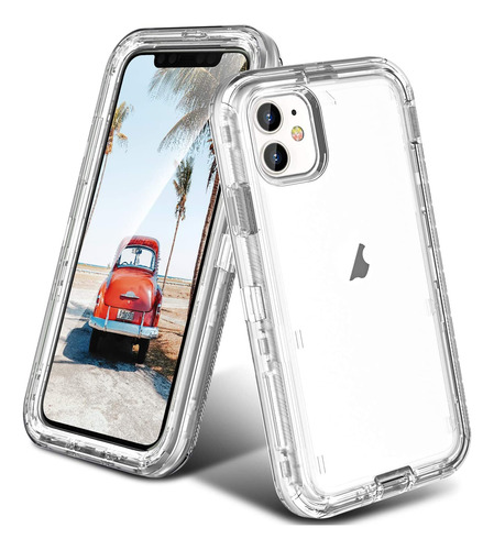 Funda Compatible Con iPhone 11  Estuche Transparente Antica 