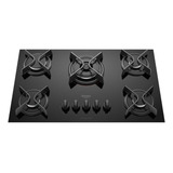 Cooktop Dako Supreme 5 Bocas Tripla Chama Preto Bivolt