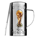 Vaso Guira Copa Mundial Futbol Fifa World Cup Con Raspador 