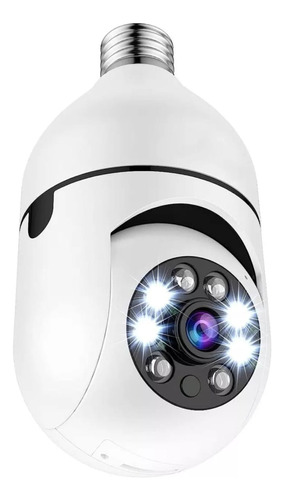 Câmera Ip Segurança Lâmpada Rotativa Panorâmica Wifi Espiã