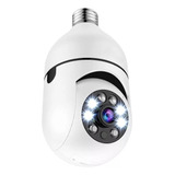 Câmera Ip Segurança Lâmpada Rotativa Panorâmica Wifi Espiã