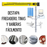 Destapa Caños Manual Plástico Baños Tina Coladeras