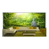 Adesivo De Parede Religioso Buda Budismo Grama 3d 4m² Rl63