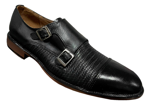 Zapato Monk Strap H.pirezzi Petatillo Mod 390 Hebillas