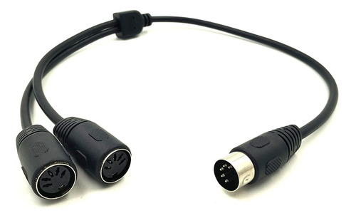 Cable Adaptador En Y Midi Din De 5 Pines, Macho A Doble Din-