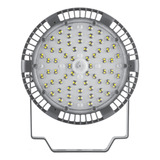 Lampara Macroled Highbay 100w C/led Samsung Ip65 Multivoltaj Carcasa Negro Luz Blanco Frío