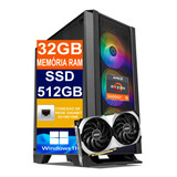 Pc Gamer Cpu Ryzen 5 5600gt, 512gb, 32gb Ddr4, Rtx 4070 12gb