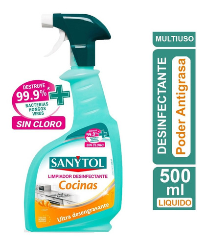 Sanytol Limpiador Desinfectante Cocina 500ml