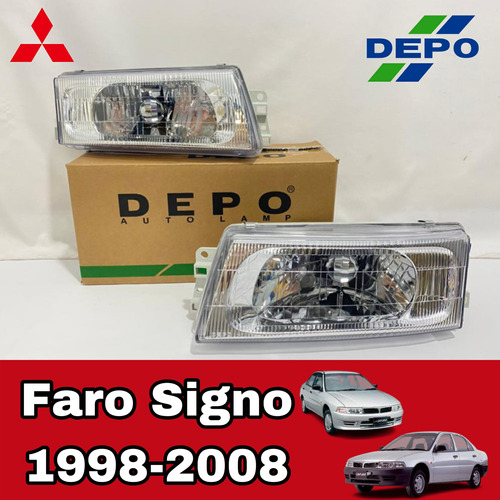 Faro Mitsubishi Lancer-signo 1998-2008 Tyc Foto 2