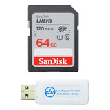 Sandisk Tarjeta De Memoria Sdxc Sd Ultra De 64 Gb, Funciona.