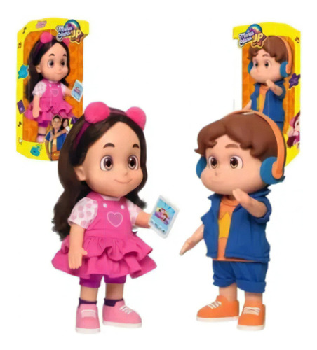 Kit Boneca Maria Clara E Boneco Jp Com Som Fala 14 Frases