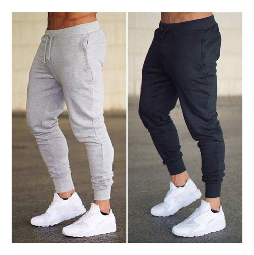 Pants Jogger Hombre Gym Slim Entubado Deportivo Moda Deporte