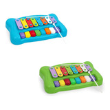 Teclado Piano Xilofone Infantil Crianca Bebe Mundo Magico