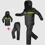 Piloto Lluvia Refractario Campera + Pantalon Moto Unisex