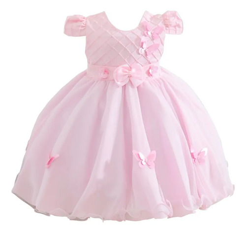 Vestido Luxo Infantil Festa Jardim Encantado Das Borboletas | Frete grátis