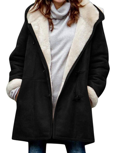 Abrigo De Mujer Abrigo Polar Con Capucha Abrigo Térmico