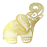Vinilos Decorativos Para Pared Vinil Elefante Mandala Oro