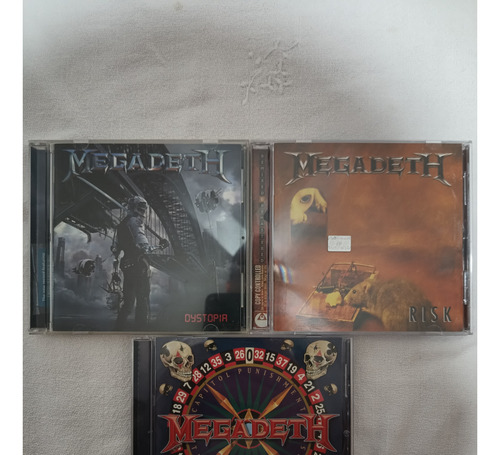 Megadeth Lote Combo 3 Cd Dystopia Risk Capitol