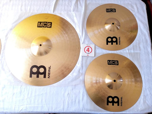 Set De Platillos Para Bateria Meinl Mcs + Funda + Palillos