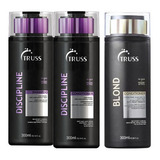 Truss Discipline Shampoo 300ml + Cond 300ml + Blond Cnd 300m