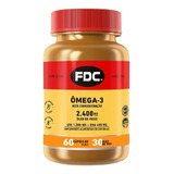  Vitamina Fdc Ômega-3 2.400 Mg - 60 Cáps Importado Usa