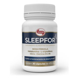 Sleepfor L-triptofano Glicina B3 E B6 470mg Vitafor 30 Cáps Sabor Without Flavor
