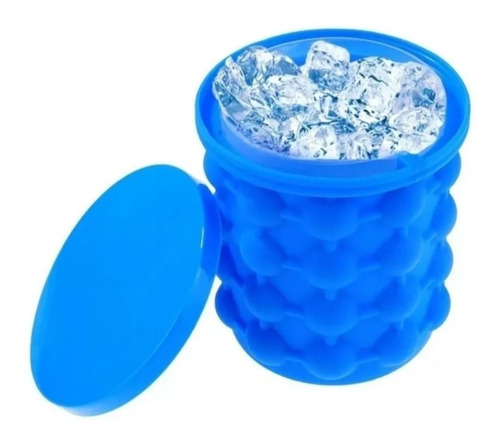 Mini Hielera Ice Cube Ahorra Espacio Silicona Flexible