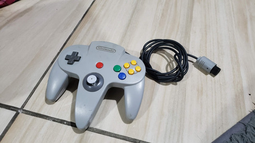 Controle Cinza Original Para O N64. Analógico 70% Duro! G1