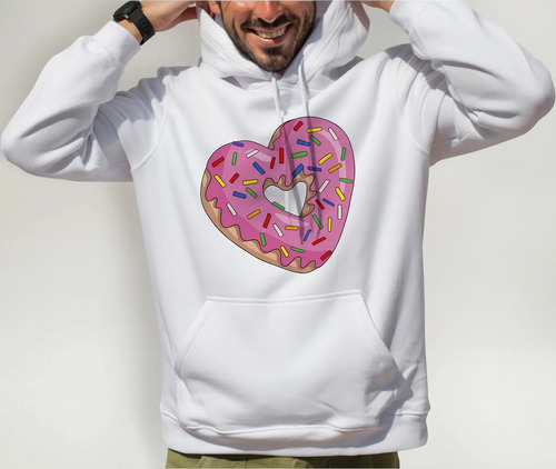 Duo Sudaderas Para Pareja, Dona De Corazón Diseño En Espalda