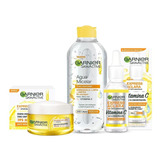 Kit Garnier Express Aclara Vitam C: Crema Serum Agua Micelar