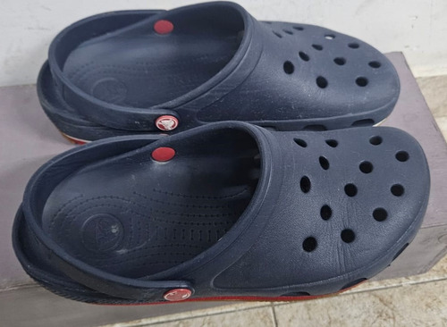 Crocs Mujer 38/39 Crocband Clog Azul Navy Usadas Originales